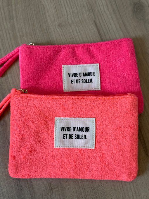 Pochette fluo Amour et soleil 