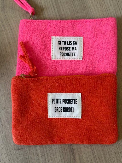 Pochette éponge fluo