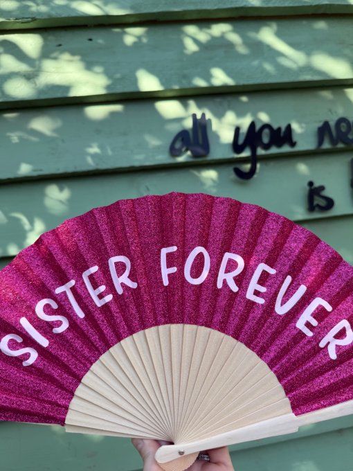 Éventail Sister forever