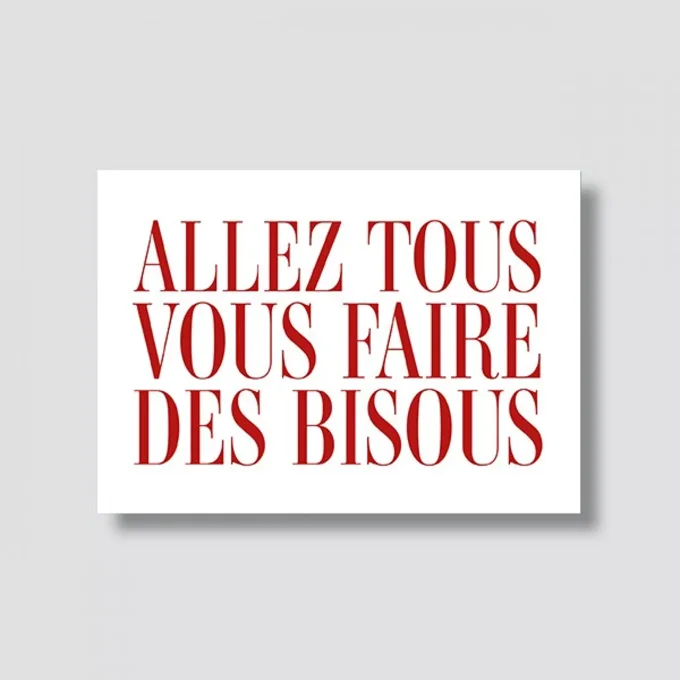 Carte "Love" : Allez tous vous faire....(avec enveloppe)
