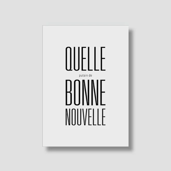 Carte "Good news" : Good news (avec enveloppe)