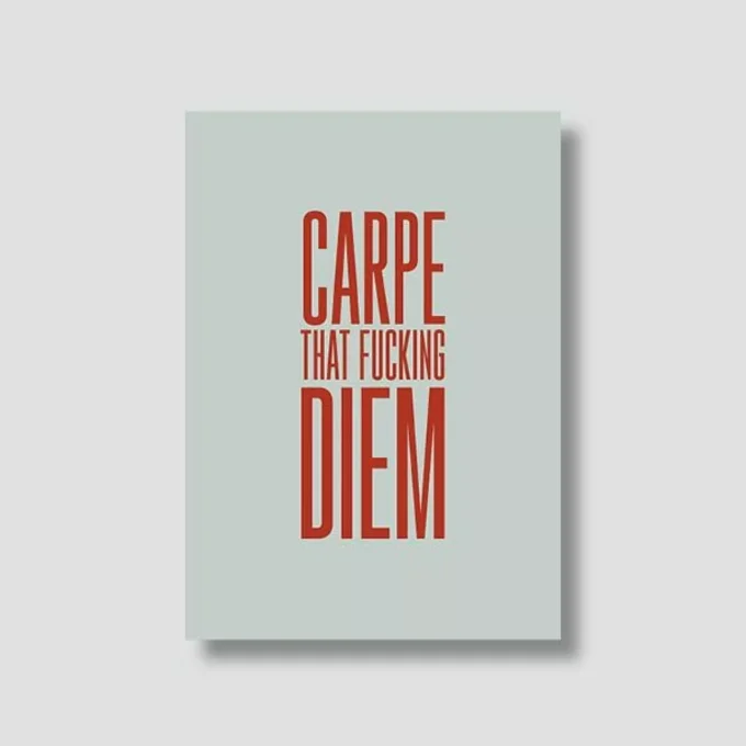 Carte "Carpe that fucking diem" (enveloppe incluse)