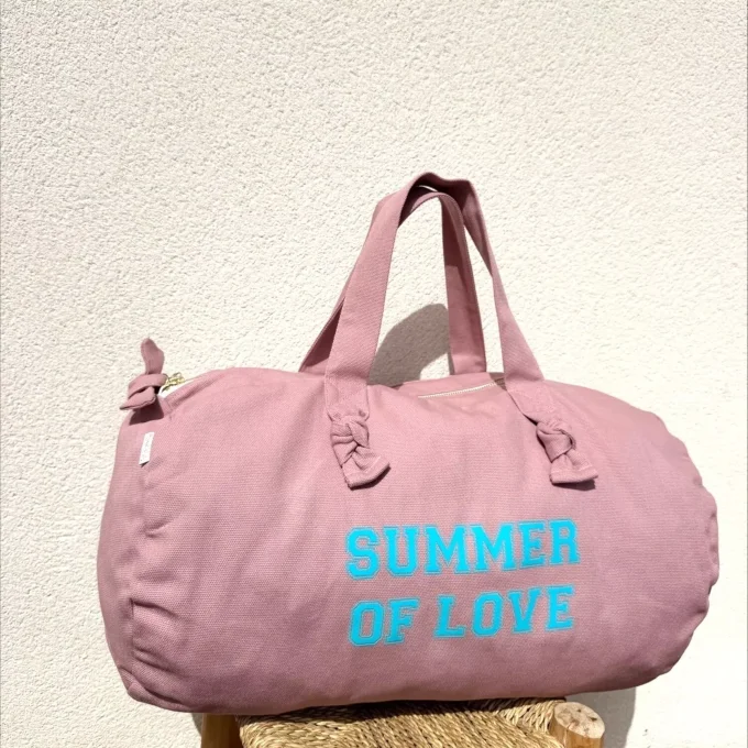 Sac polochon- Summer of love - Rose 