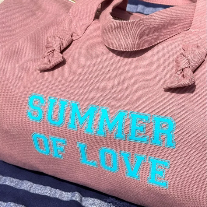 Sac polochon- Summer of love - Rose 