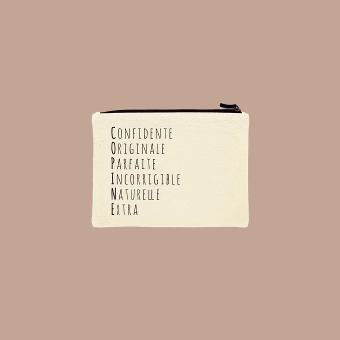 Pochette Hindbag acrostiche Copine 