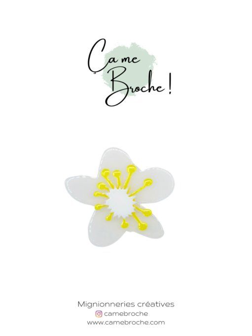 Broche Flower jaune