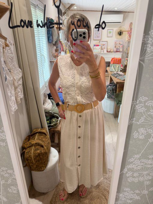 Jupe beige GAVDOS