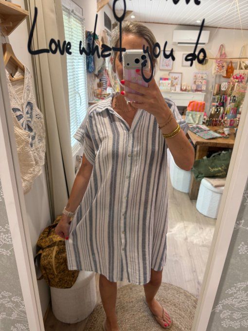 Robe rayée SKYROS