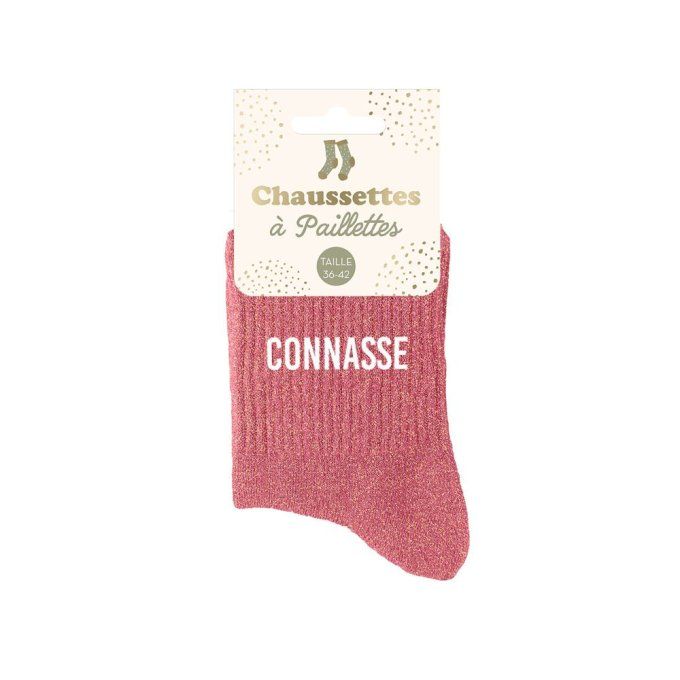 Chaussettes paillette Connasse 