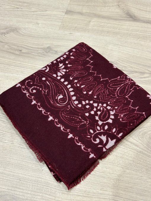 Foulard Bandana Bordeaux