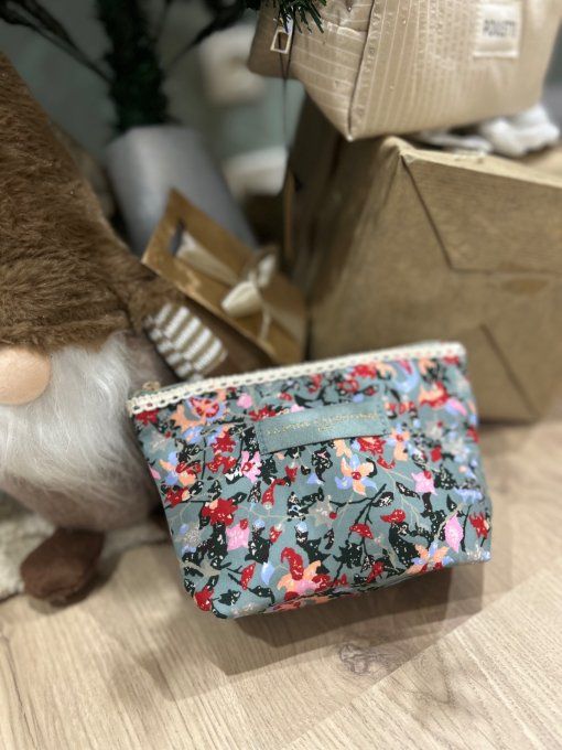 Pochette à franges Amande