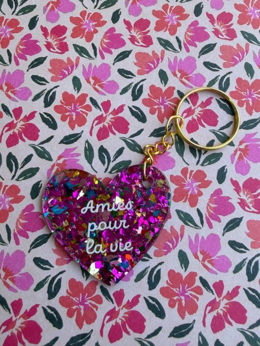Porte clé Amies pour la vie