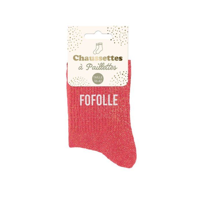Chaussettes paillettes FOFOLLE