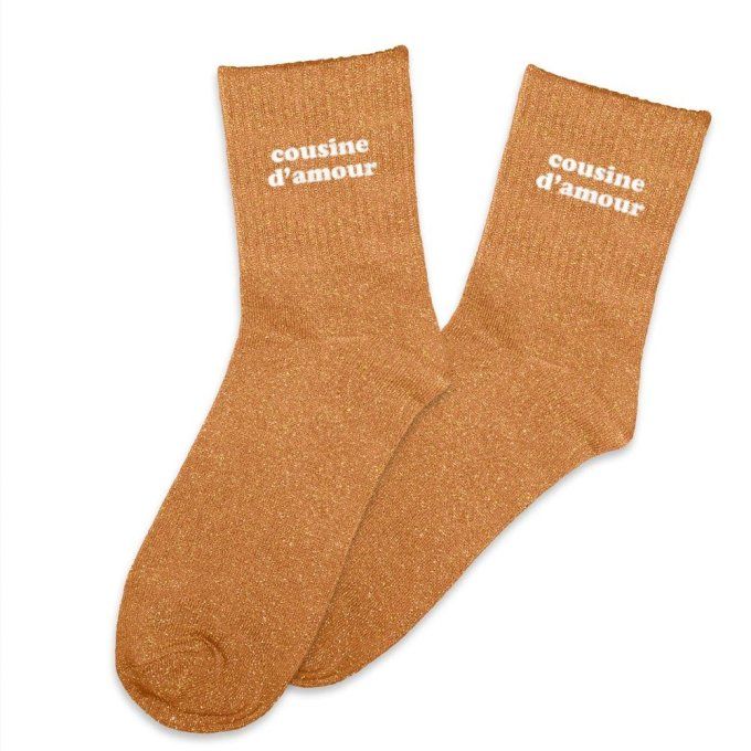 Chaussettes paillettes COUSINE d'amour