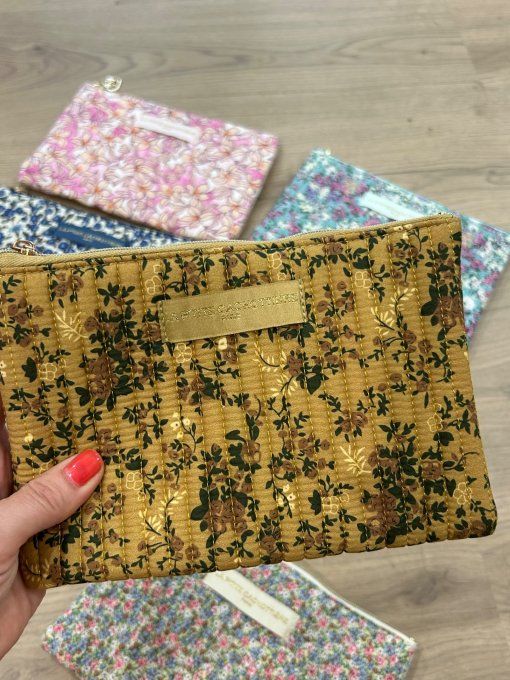 Pochette A5 coton matelassé