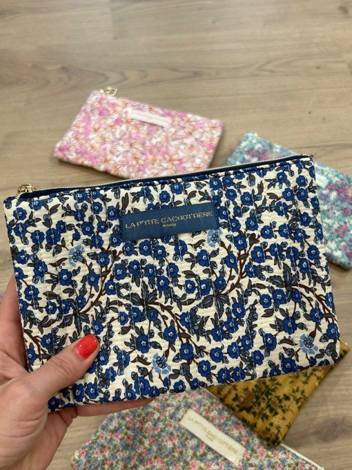 Pochette A5 coton matelassé