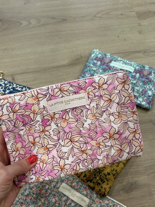 Pochette A5 coton matelassé