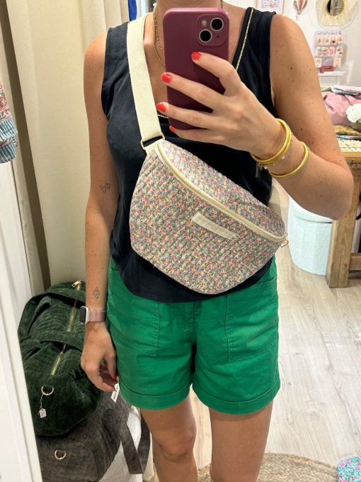 Sac banane coton matelassé Liberty 