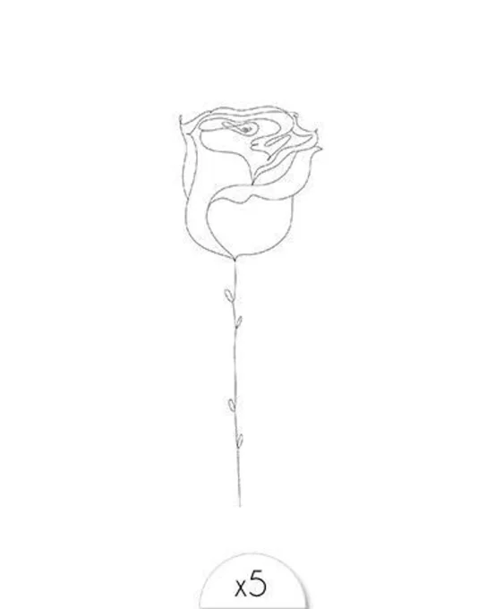 Tatouage éphémère : Rose