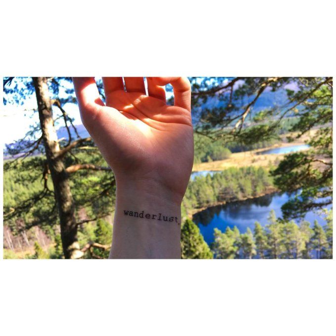 Tatouage éphémère : Wanderlust