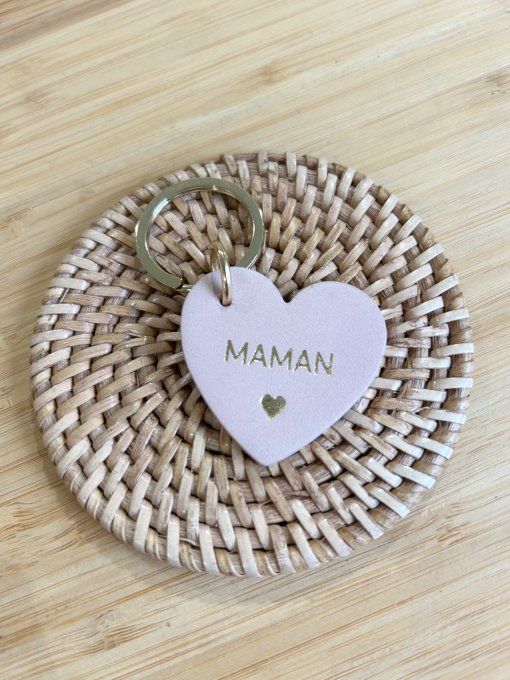 Porte-clé coeur MAMAN