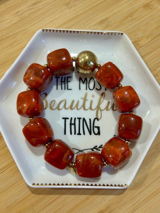 Bracelet Queens Terracotta