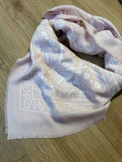 Echarpe Bandana Rose