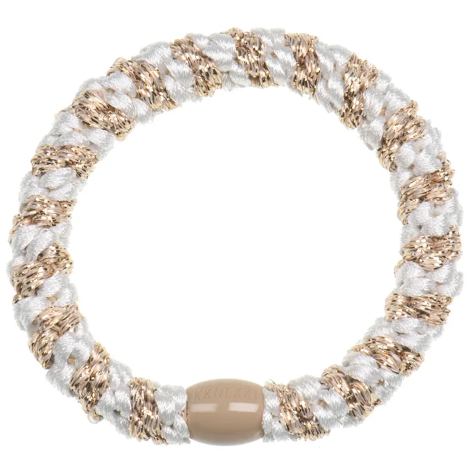 Élastique KKNEKKI White - Beige glitter