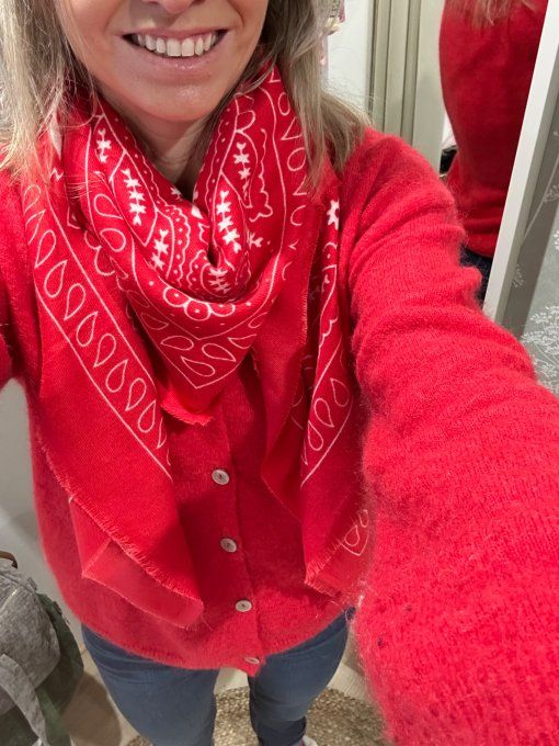Echarpe Bandana Rouge