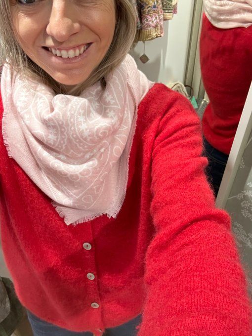 Echarpe Bandana Rose