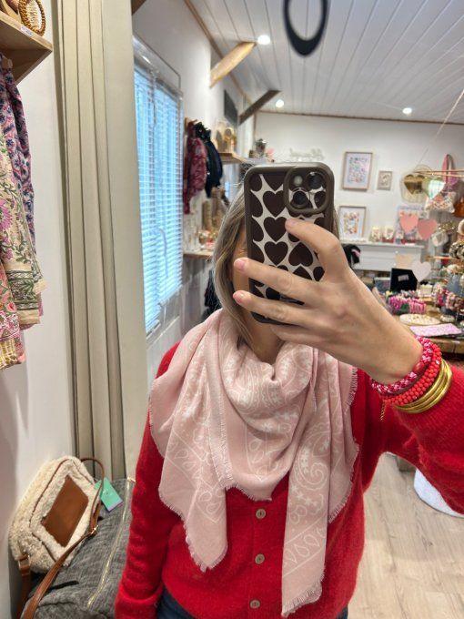 Echarpe Bandana Rose