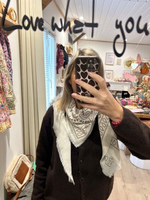 Echarpe Bandana Beige