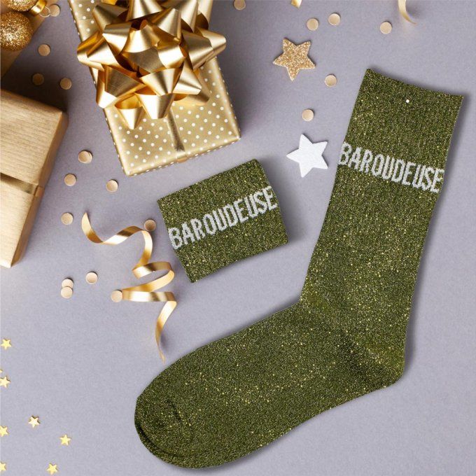 Chaussettes paillettes Baroudeuse