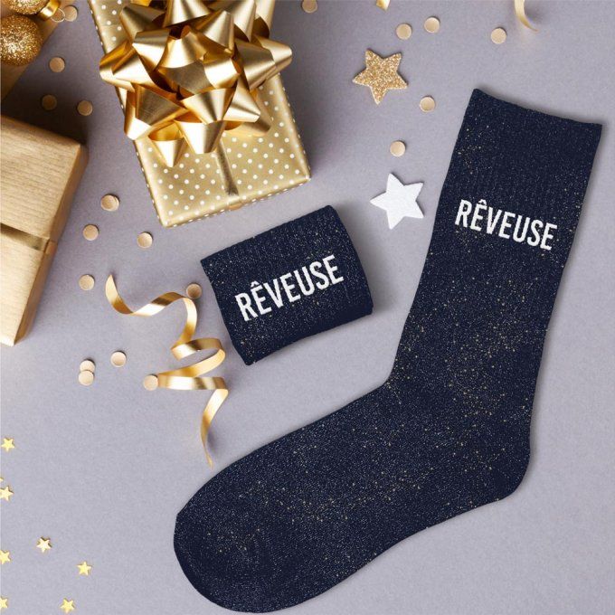 Chaussettes paillettes Rêveuse