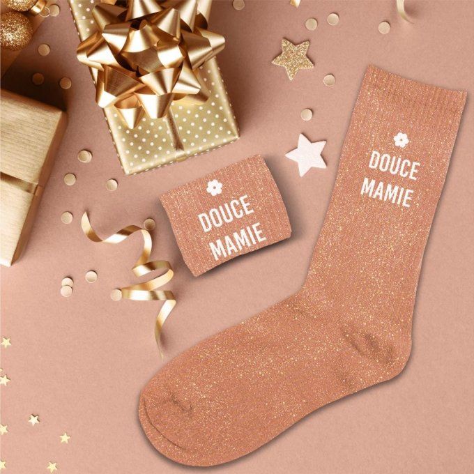 Chaussettes paillettes Douce mamie