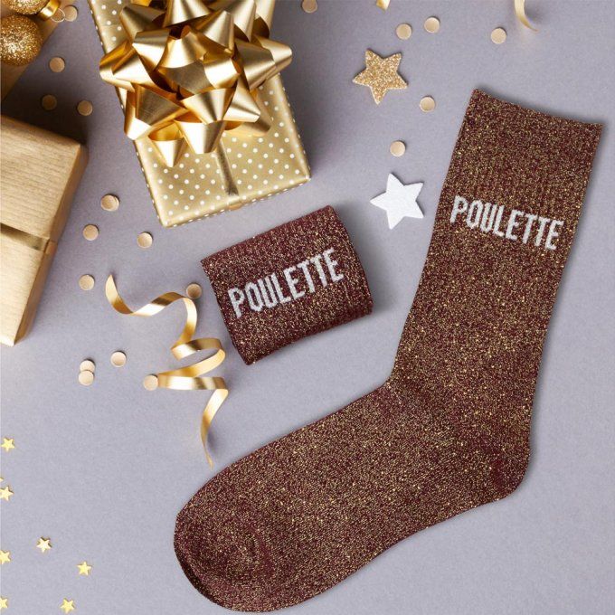 Chaussettes paillette Poulette