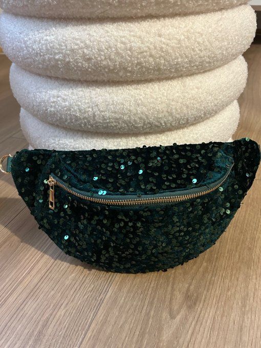 Sac banane Glitter vert