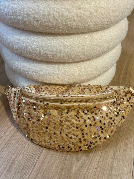 Sac banane Glitter doré