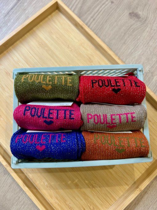 Chaussettes paillette Poulette
