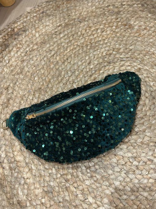 Sac banane Glitter vert