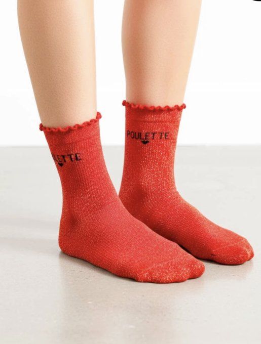 Chaussettes paillette Poulette