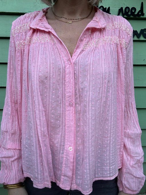 Blouse rose BELEM 