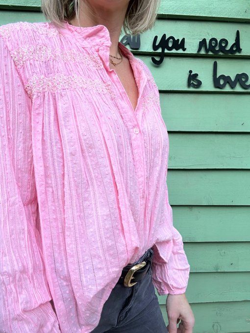 Blouse rose BELEM 