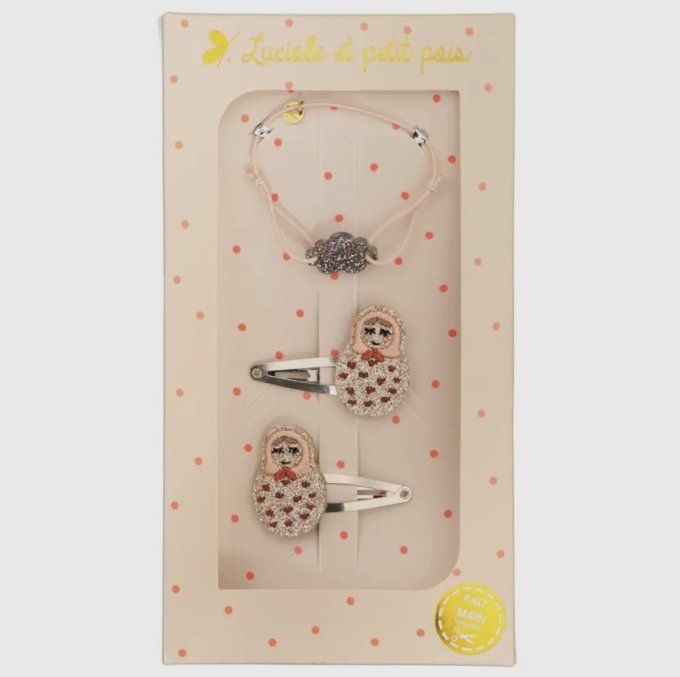 Bracelet pour enfant à élastique Chipie - Luciole et Petit Pois