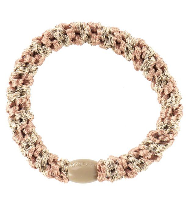 Élastique KKNEKKI Peach Coral - Beige glitter