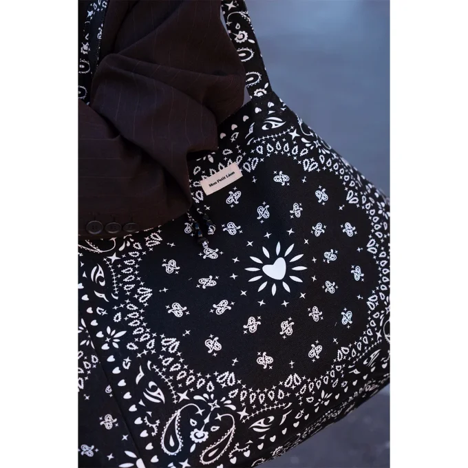 Cabas XXL - Bandana noir 
