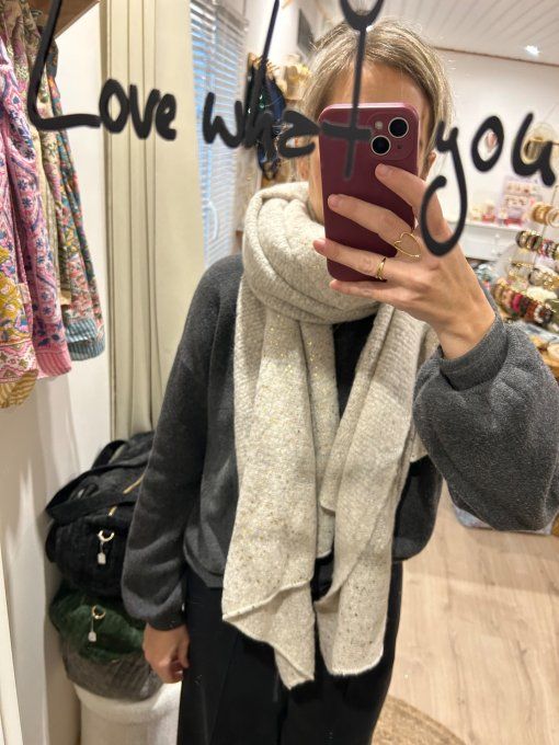 Echarpe DUBLIN blanche 