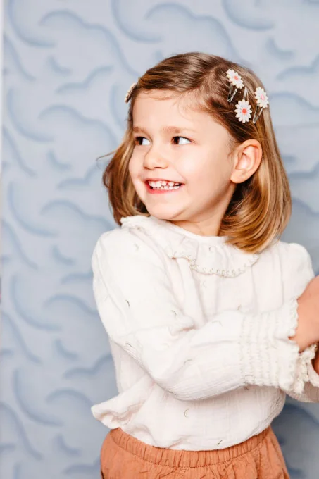 Coffret cadeau "Les trios" - Barrettes marguerites et biche