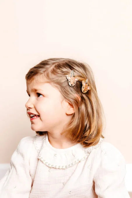 Coffret cadeau "Les trios" - Barrettes marguerites et biche