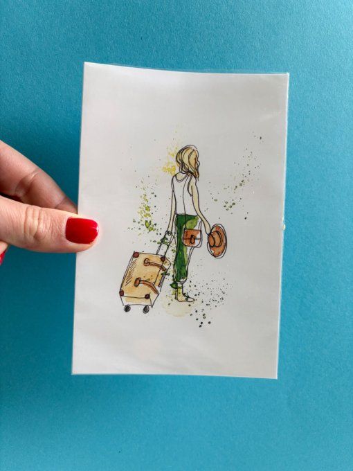 Carte postale Baroudeuse 